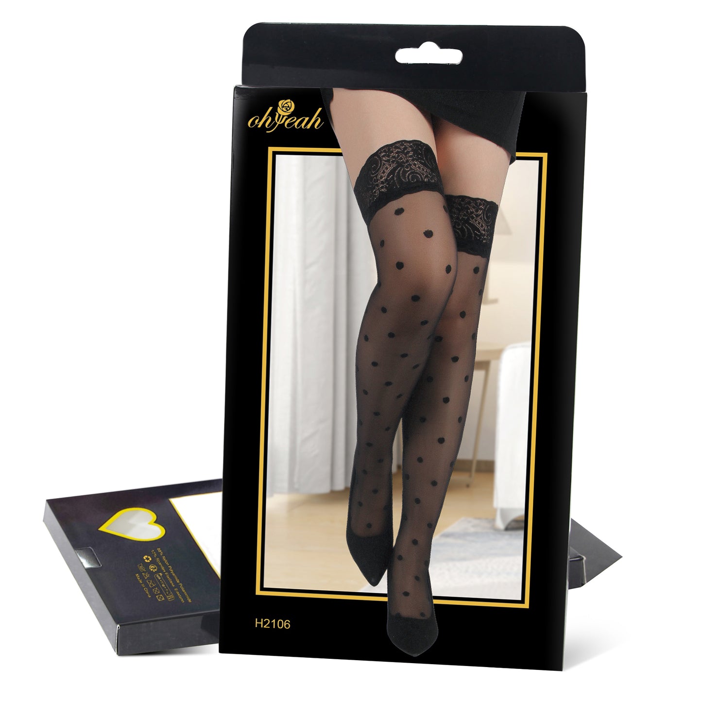 Midnight Lace Top Stockings