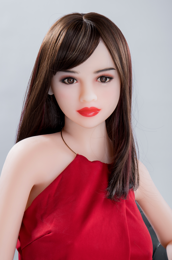 157 cm Silicone Companion Doll — Fair Skin with Dark Brown Hair