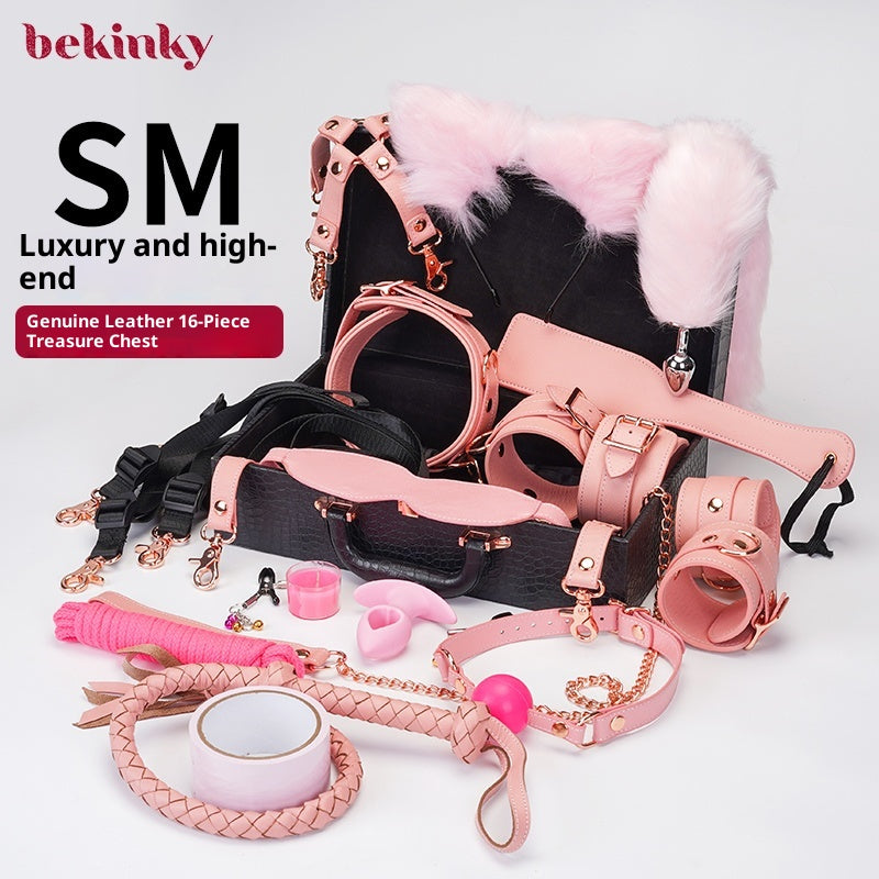 Pink Supreme Leather 16-Piece Set – Ultimate Luxury BDSM Kit for Advanced Players