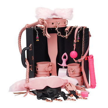 Pink Supreme Leather 16-Piece Set – Ultimate Luxury BDSM Kit for Advanced Players