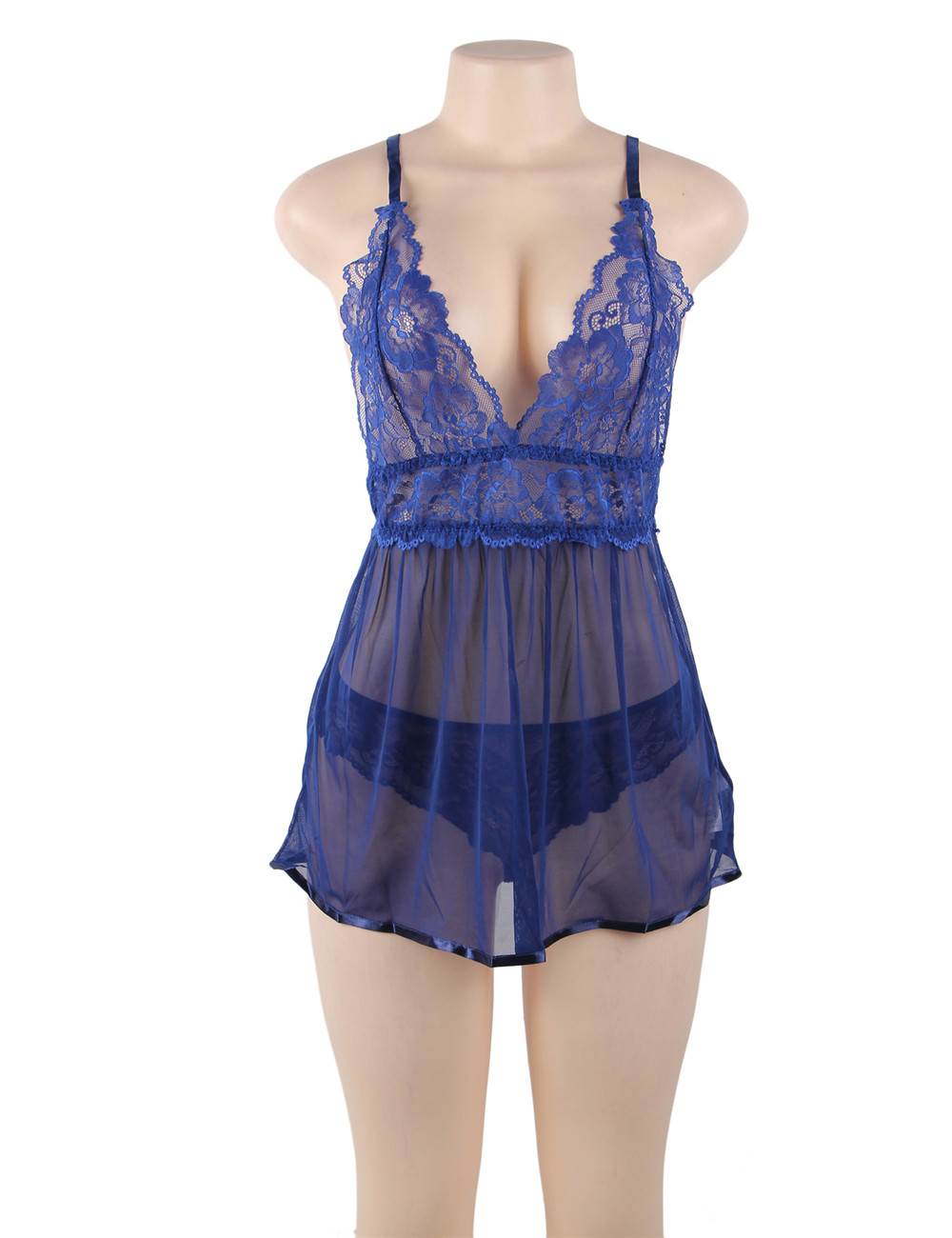 Midnight Lace Envy Nightdress Set