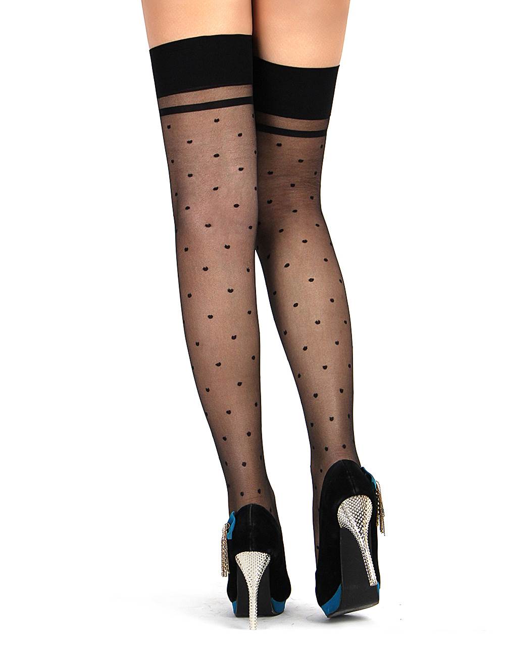 Luna Dot Silhouette Stockings
