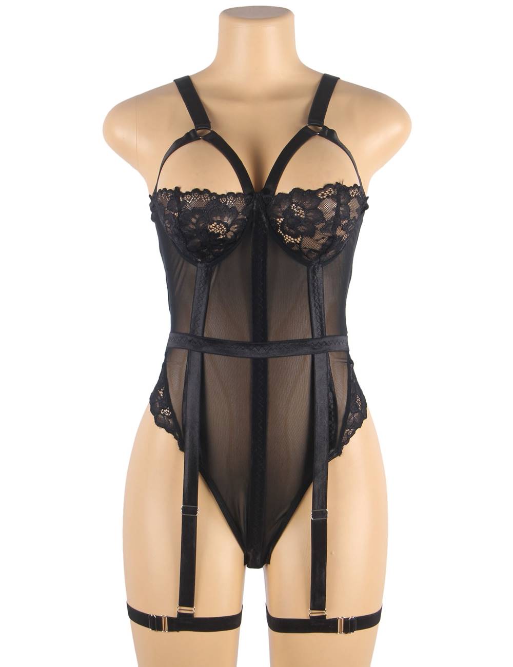 Seduce Lace Mesh Bodysuit