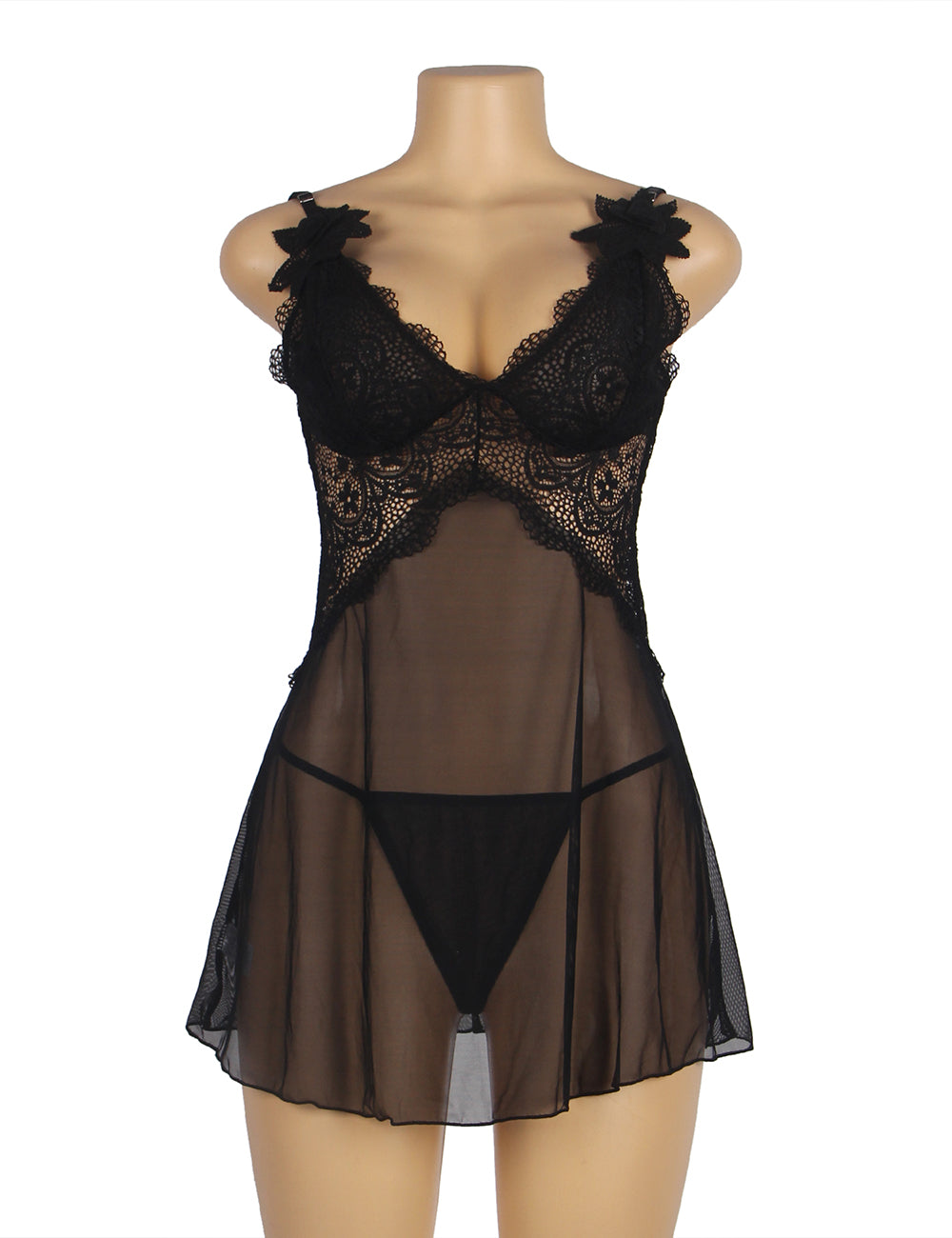 Moonlight Silk Lace Nightdress