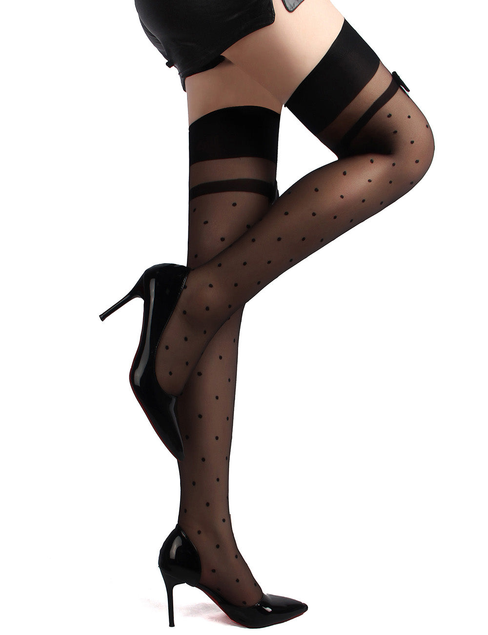 Luna Dot Silhouette Stockings