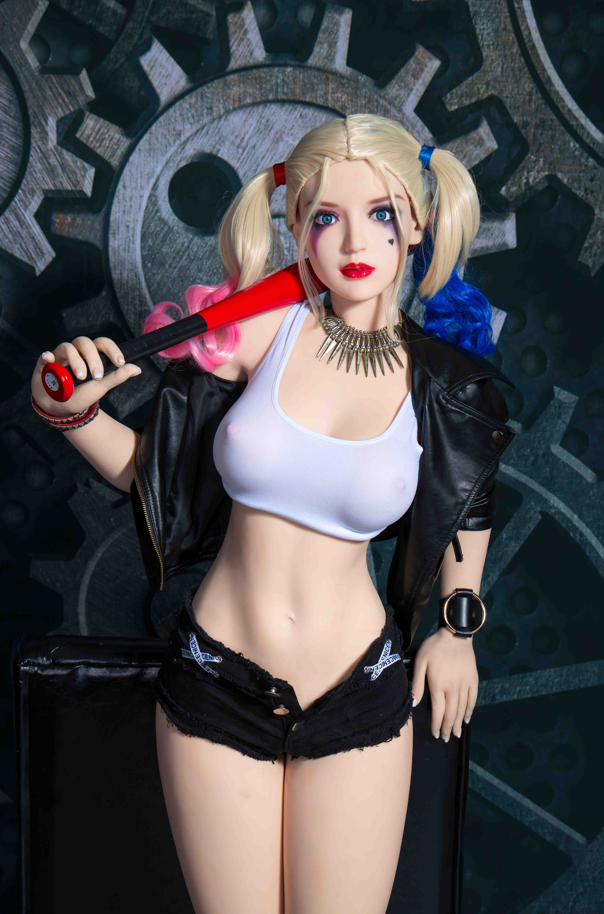 157 cm Silicone Companion Doll — Fair Skin with Blonde Hair and Color Accents