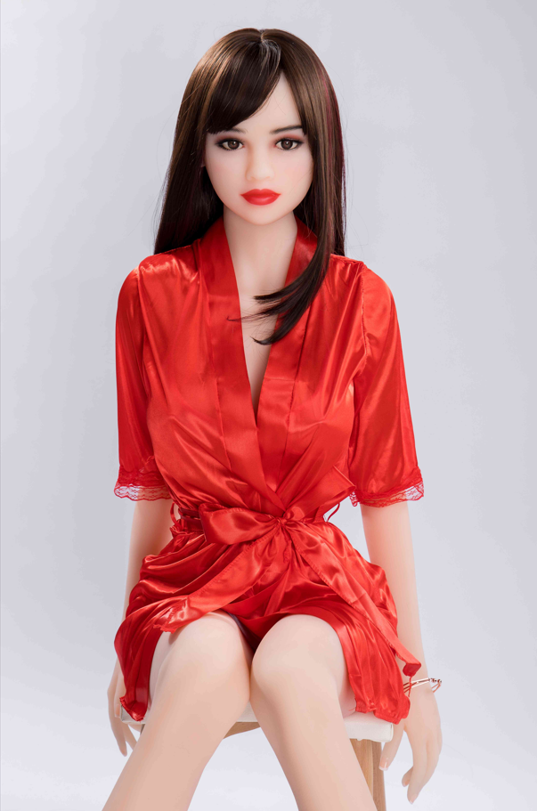 157 cm Silicone Companion Doll — Fair Skin with Dark Brown Hair