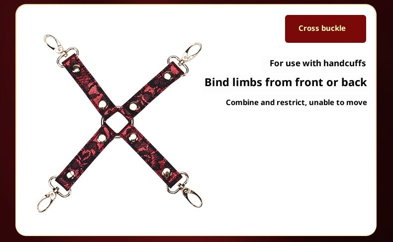 Red Lace 10-Piece Set – Elegant Bondage Kit for Passionate Couples