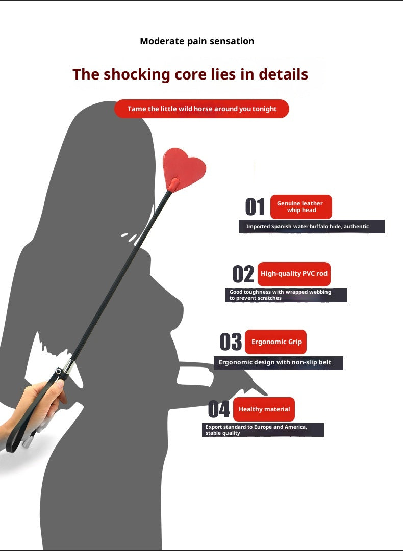 Conditioning Whip / Hand Slap Red– Elegant SM Sensual Play Tool