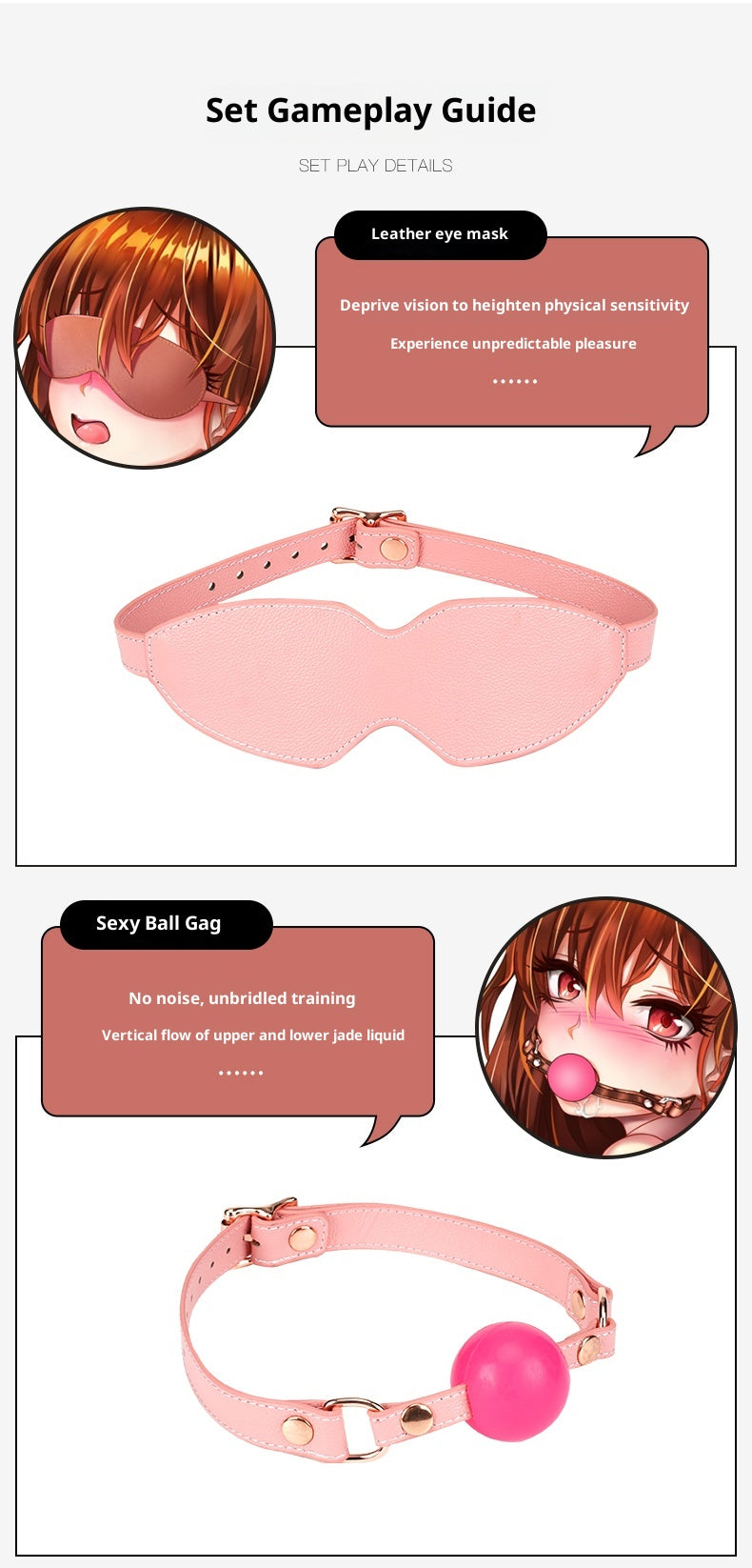 Pink Supreme Leather 16-Piece Set – Ultimate Luxury BDSM Kit for Advanced Players