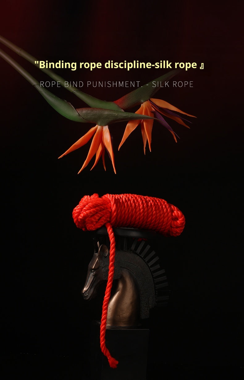 10M Soft Bondage Rope – Red Japanese-Style SM Rope for Couples & Intimacy Exploration (Copy)