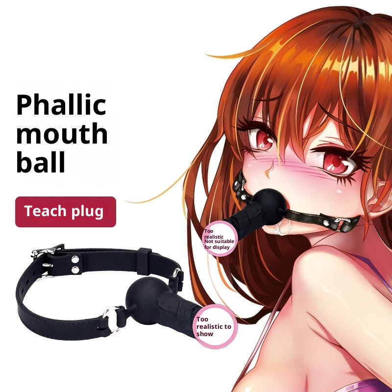 Silicone Mouth Plug – Adjustable Soft Gag for Couples & Intimacy Roleplay