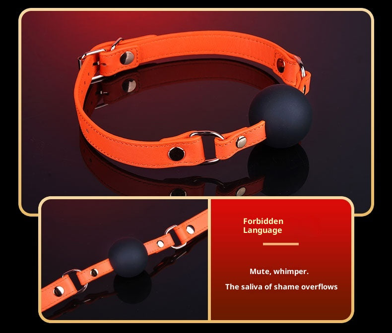 Orange Genuine Leather SM Style 8-Piece Set – Luxury Bondage Kit for Passionate Couples