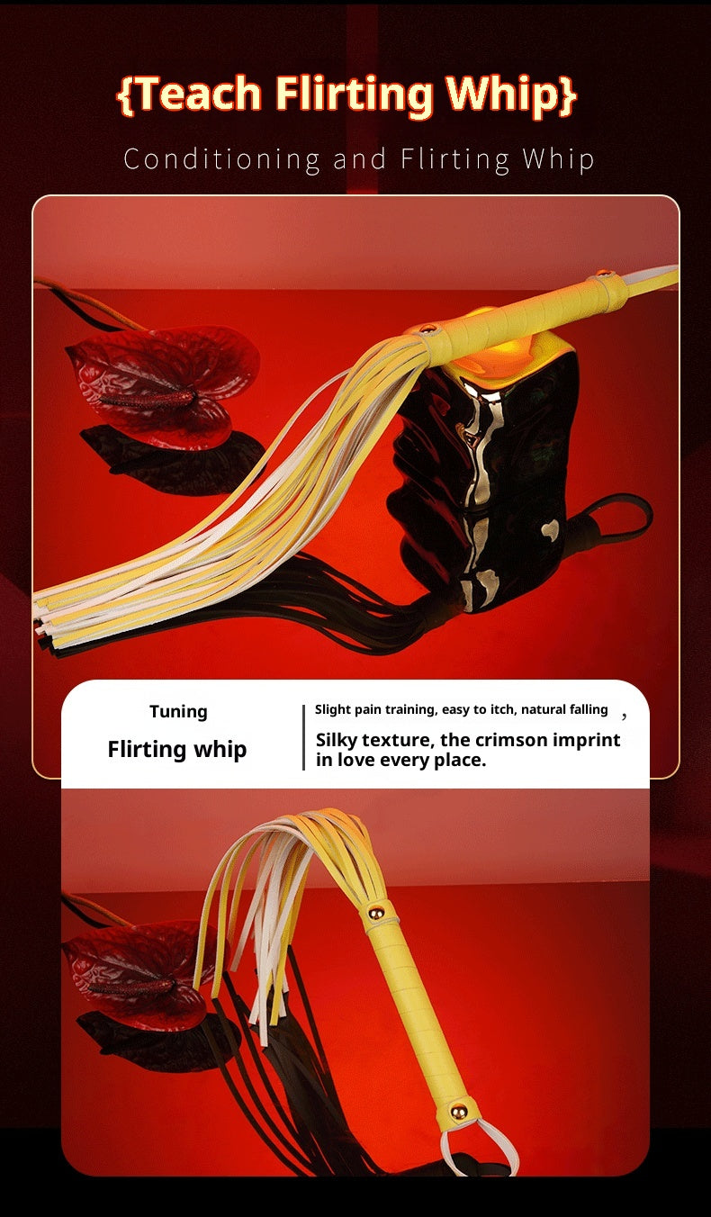 Yellow Superfiber Leather SM 8-Piece Set – Premium Bondage Kit for Couples