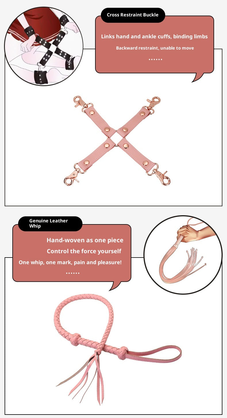 Pink Supreme Leather 16-Piece Set – Ultimate Luxury BDSM Kit for Advanced Players