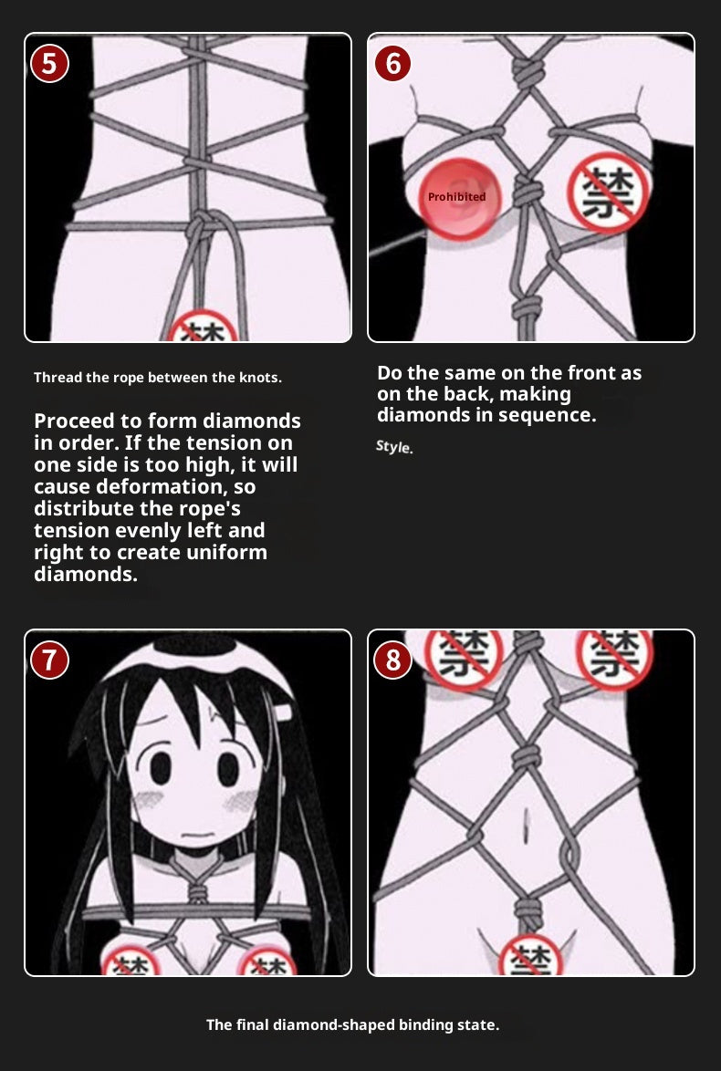 10M Bondage Rope – Soft Japanese-Style Hemp Rope for SM Sensual Play