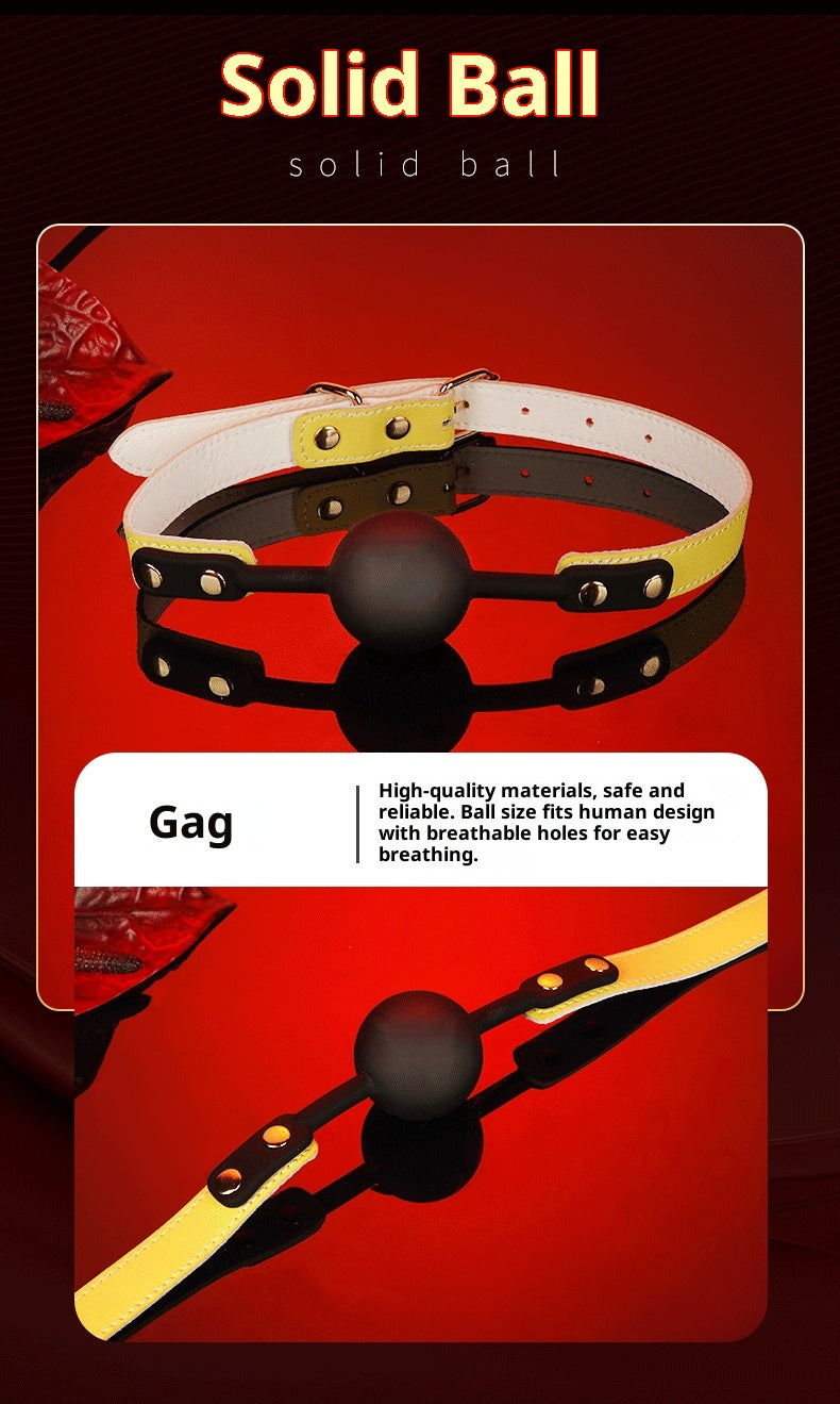 Yellow Superfiber Leather SM 8-Piece Set – Premium Bondage Kit for Couples