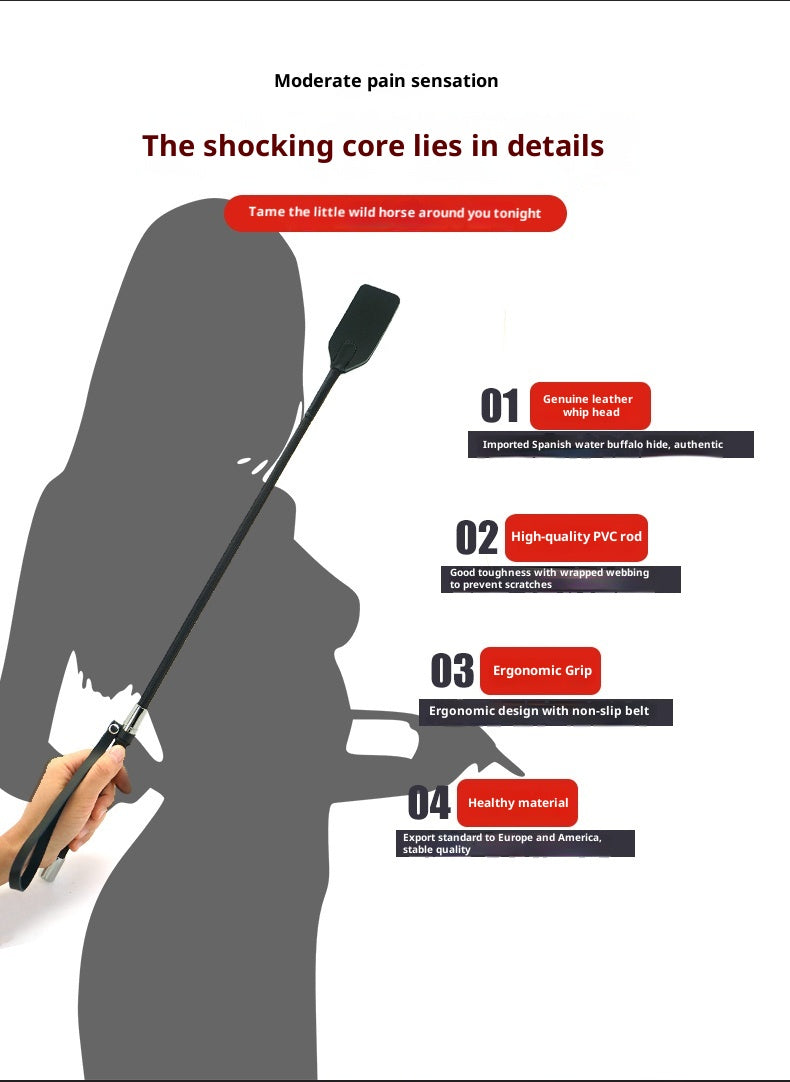 Conditioning Whip / Hand Slap Black – Elegant SM Sensual Play Tool