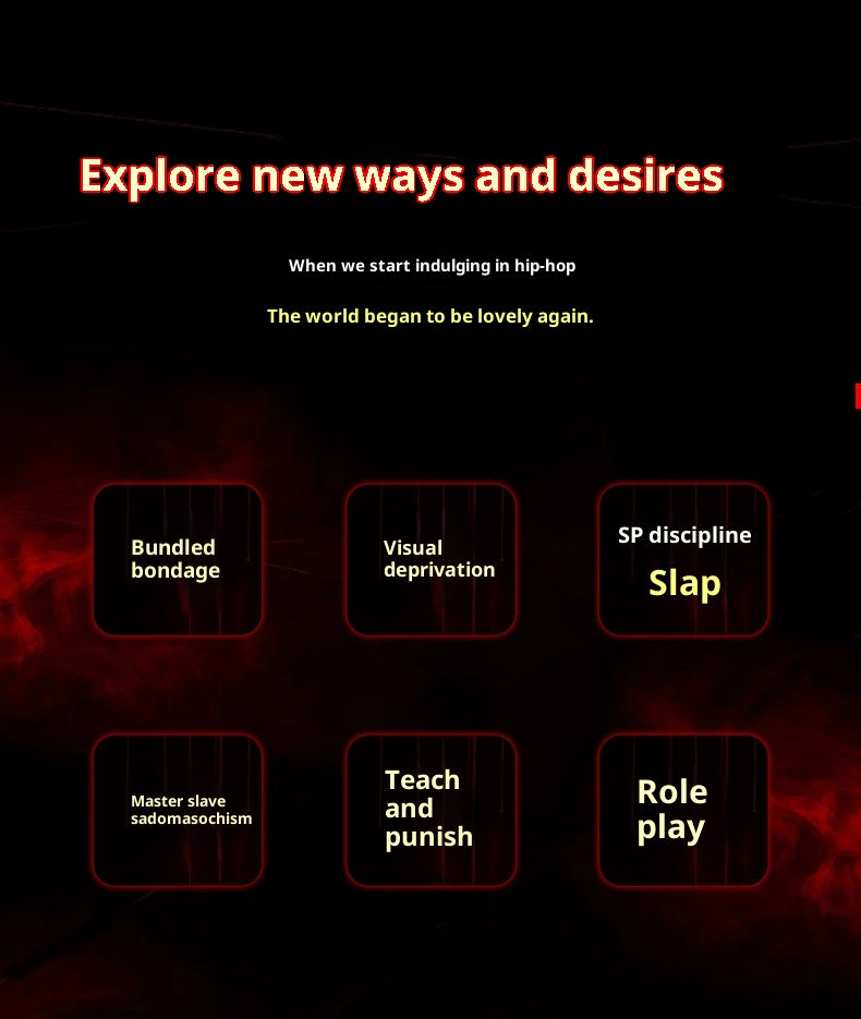 Yellow Superfiber Leather SM 8-Piece Set – Premium Bondage Kit for Couples